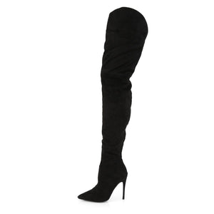 COURTLY-3017 Pleaser 5" Heel Black Fetish Footwear