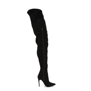 COURTLY-4017 Pleaser 5" Heel Black Fetish Footwear