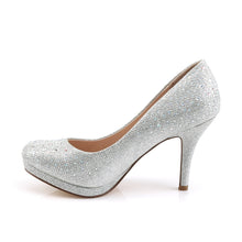 Load image into Gallery viewer, COVET-02 Fabulicious 3.5 Inch Heel Silver Glitter Sexy Shoes