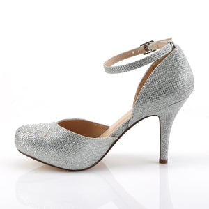 COVET-03 Fabulicious 3.5 Inch Heel Silver Glitter Sexy Shoes