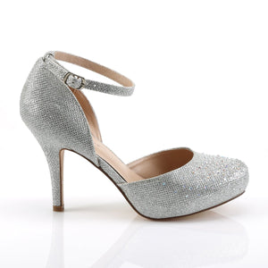 COVET-03 Fabulicious 3.5 Inch Heel Silver Glitter Sexy Shoes