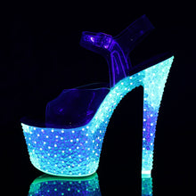 Load image into Gallery viewer, CRYSTALIZE-308PS Pleaser 7&quot; Heel Clear Neon Green Sexy Shoes