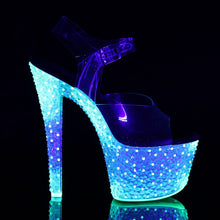 Load image into Gallery viewer, CRYSTALIZE-308PS Pleaser 7&quot; Heel Clear Neon Green Sexy Shoes