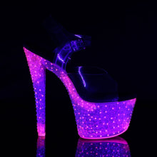 Load image into Gallery viewer, CRYSTALIZE-308PS 7&quot; Heel Clear Neon Ice Hot Pink Sexy Shoes