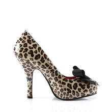 Load image into Gallery viewer, CUTIEPIE-06 Pin Up 4.5&quot; Heel Tan Cheetah Print Pin Up Shoes