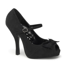 Load image into Gallery viewer, CUTIEPIE-08 Pin Up Glamour 4.5&quot; Heel Black Platforms Shoes