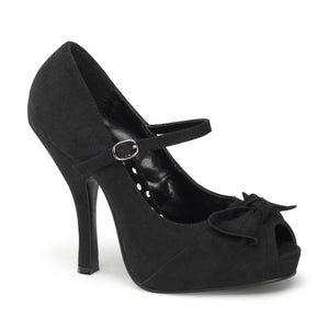 CUTIEPIE-08 Pin Up Glamour 4.5" Heel Black Platforms Shoes