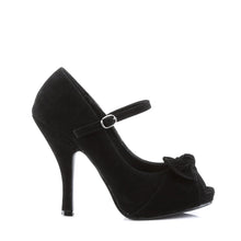 Load image into Gallery viewer, CUTIEPIE-08 Pin Up Glamour 4.5&quot; Heel Black Platforms Shoes