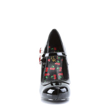 Load image into Gallery viewer, CUTIEPIE-10 Pin Up Retro Glamour 4.5&quot; Heel Black Shoes