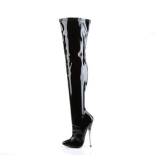 Load image into Gallery viewer, DAGGER-3000 Devious 6 Inch Heel Black Patent Kinky Boots