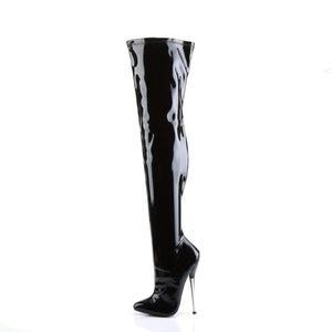 DAGGER-3000 Devious 6 Inch Heel Black Patent Kinky Boots