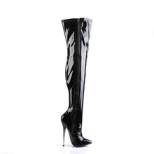 Load image into Gallery viewer, DAGGER-3000 Devious 6 Inch Heel Black Patent Kinky Boots