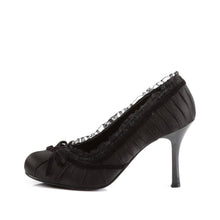 Load image into Gallery viewer, DAINTY-420 Funtasma 3.5&quot; Heel Black Satin Women&#39;s Sexy Shoes