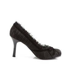 Load image into Gallery viewer, DAINTY-420 Funtasma 3.5&quot; Heel Black Satin Women&#39;s Sexy Shoes