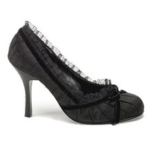 Load image into Gallery viewer, DAINTY-420 Funtasma 3.5&quot; Heel Black Satin Women&#39;s Sexy Shoes