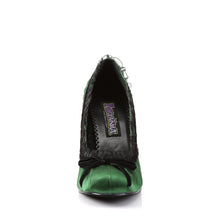 Load image into Gallery viewer, DAINTY-420 Funtasma 3.5&quot; Heel Green Satin Women&#39;s Sexy Shoes