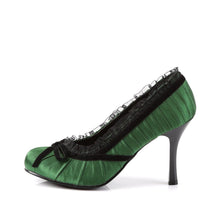 Load image into Gallery viewer, DAINTY-420 Funtasma 3.5&quot; Heel Green Satin Women&#39;s Sexy Shoes