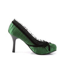 Load image into Gallery viewer, DAINTY-420 Funtasma 3.5&quot; Heel Green Satin Women&#39;s Sexy Shoes