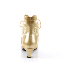 Load image into Gallery viewer, DAME-05 Funtasma 2 Inch Heel Gold Women&#39;s Boots