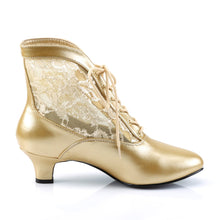 Load image into Gallery viewer, DAME-05 Funtasma 2 Inch Heel Gold Women&#39;s Boots