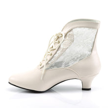 Load image into Gallery viewer, DAME-05 Funtasma 2 Inch Heel Ivory Pu Women&#39;s Boots