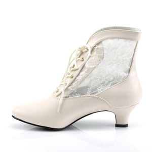 DAME-05 Funtasma 2 Inch Heel Ivory Pu Women's Boots