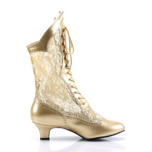 Load image into Gallery viewer, DAME-115 Funtasma 2 Inch Heel Gold Women&#39;s Boots