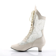 Load image into Gallery viewer, DAME-115 Funtasma 2 Inch Heel Ivory Pu Women&#39;s Boots