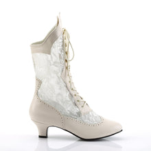 Load image into Gallery viewer, DAME-115 Funtasma 2 Inch Heel Ivory Pu Women&#39;s Boots