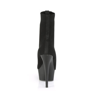 DELIGHT-1002 Pleaser 6" Heel Black Pole Dancing Platforms