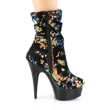 Load image into Gallery viewer, DELIGHT-1004 6&quot; Heel Blue Iridescent Sequins Strippers Shoes