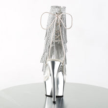 Load image into Gallery viewer, DELIGHT-1017RSF 6&quot; Heel Clear Silver Chrome Strippers Shoes