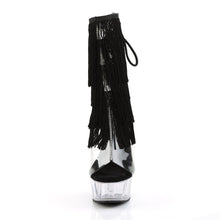 Load image into Gallery viewer, DELIGHT-1017TF 6&quot; Heel Clear Black Pole Dancing Platforms