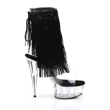 Load image into Gallery viewer, DELIGHT-1017TF 6&quot; Heel Clear Black Pole Dancing Platforms