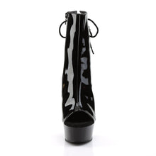 Load image into Gallery viewer, DELIGHT-1018 6 Inch Heel Black Patent Pole Dancing Platforms