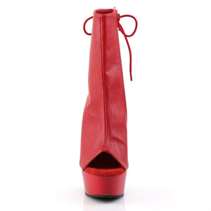 DELIGHT-1018 Pleaser 6 Inch Heel Red Pole Dancing Platforms