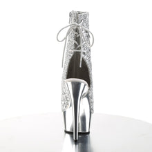 Load image into Gallery viewer, DELIGHT-1018G 6&quot; Heel Silver Glitter Pole Dancing Platforms