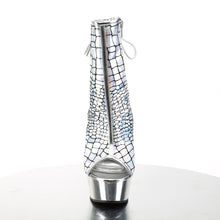 Load image into Gallery viewer, DELIGHT-1018HG 6&quot; Heel Silver Hologram Pole Dancer Platforms