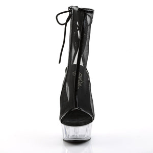 DELIGHT-1018MSH Pleaser 6" Heel Black Pole Dancing Platforms