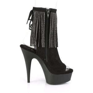 DELIGHT-1018RSF Pleaser 6" Heel Black Pole Dance Platforms