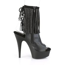 Load image into Gallery viewer, DELIGHT-1018RSF Pleaser 6 Inch Heel Black Pole Dance Shoes