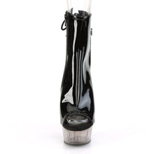 Load image into Gallery viewer, DELIGHT-1018T 6&quot; Heel Black Smoke Tinted Pole Dancer Shoes