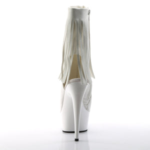 DELIGHT-1019 Pleaser 6 Inch Heel White Pole Dancer Platforms