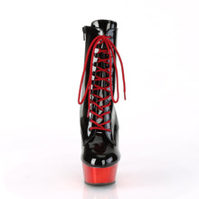 Load image into Gallery viewer, DELIGHT-1020 6&quot; Black with Red Chrome Pole Dancer Platforms