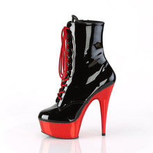 Load image into Gallery viewer, DELIGHT-1020 6&quot; Black with Red Chrome Pole Dancer Platforms