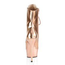 Load image into Gallery viewer, DELIGHT-1020 6&quot; Heel Rose Gold Metallic Pole Dancer Boots