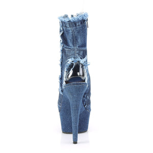 DELIGHT-1030 6" Heel Denim Blue Pole Dancing Platforms