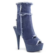 Load image into Gallery viewer, DELIGHT-1030 6&quot; Heel Denim Blue Pole Dancing Platforms