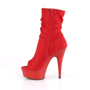 DELIGHT-1031 Pleaser 6 Inch Heel Red Pole Dancing Platforms