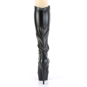 DELIGHT-2000 Pleaser 6 Inch Heel Black Pole Dancer Platforms